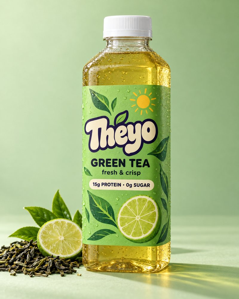 Théyo Green Tea bottle